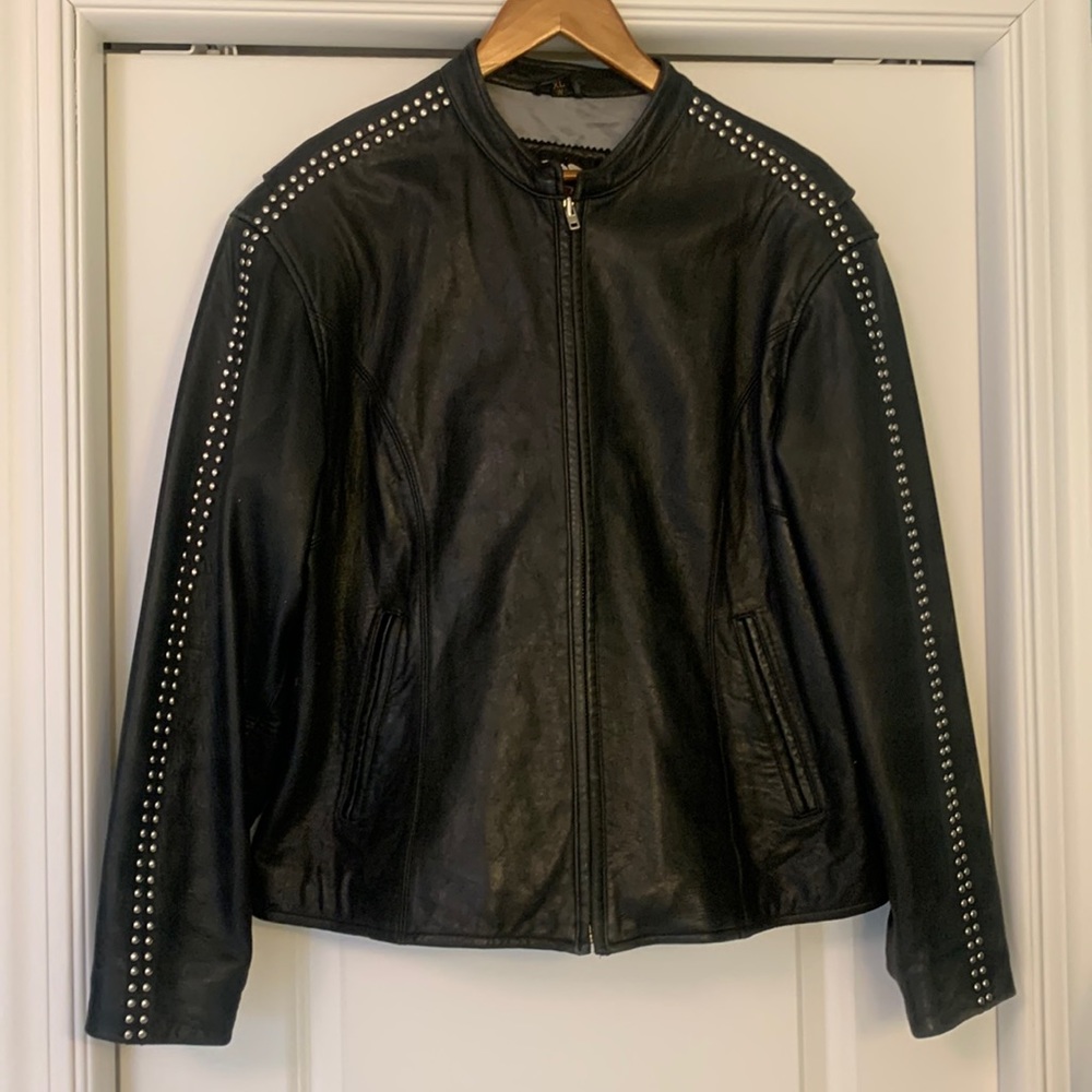 Harley Davidson leather motorcycle jacket